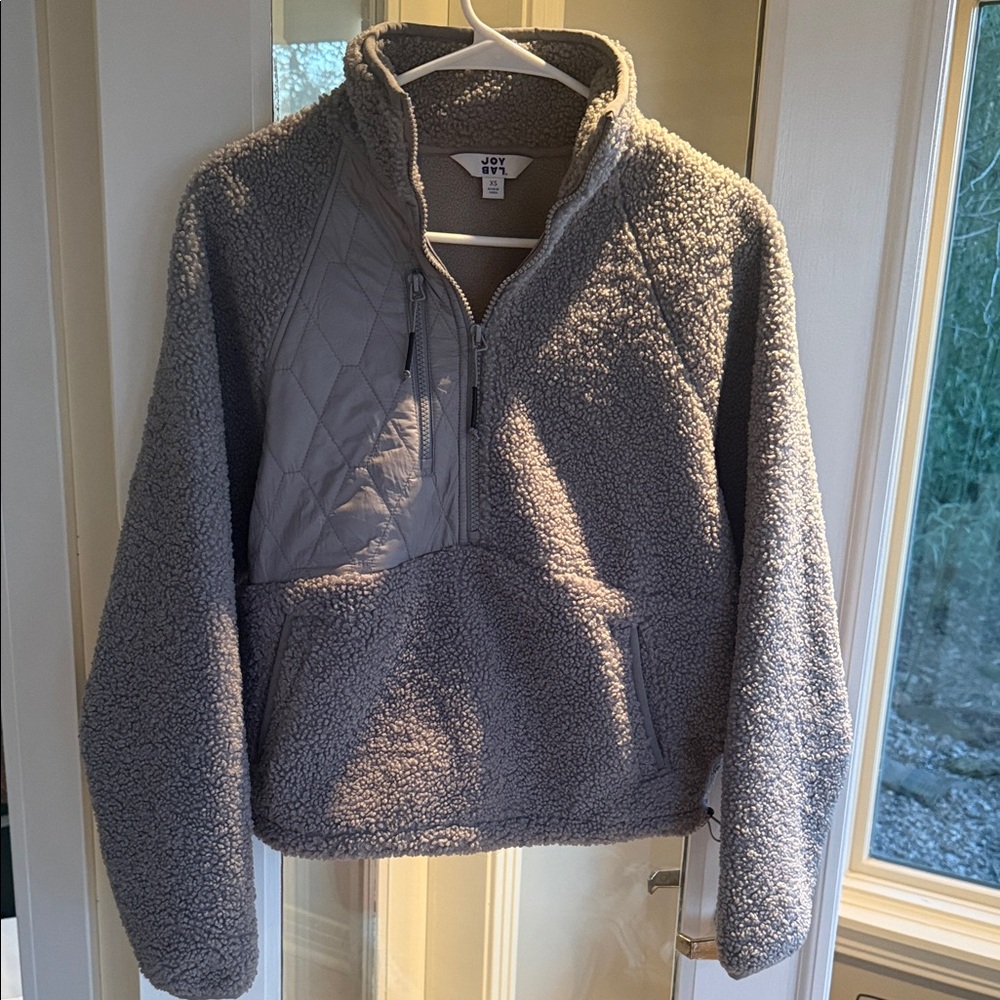JoyLab Charcoal Sherpa Half-Zip